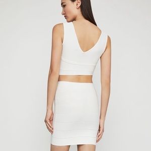 BCBG cropped tank top and pencil skirt
